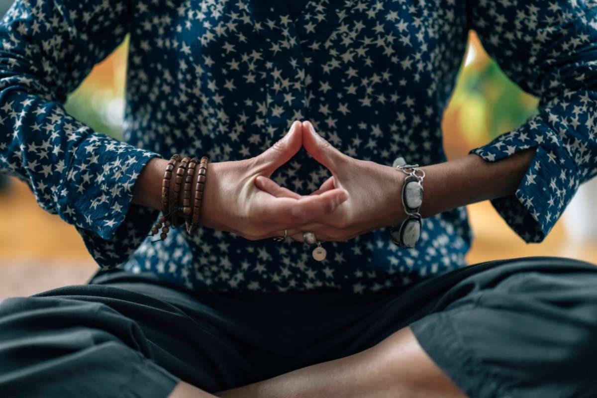 Hands in Yoga Mudras